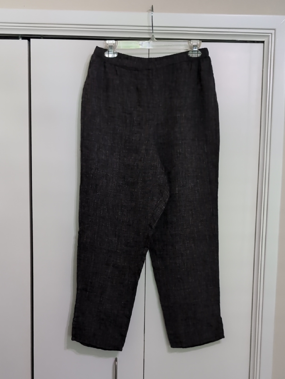 Dark Gray/Black Women’s Linen Pants
